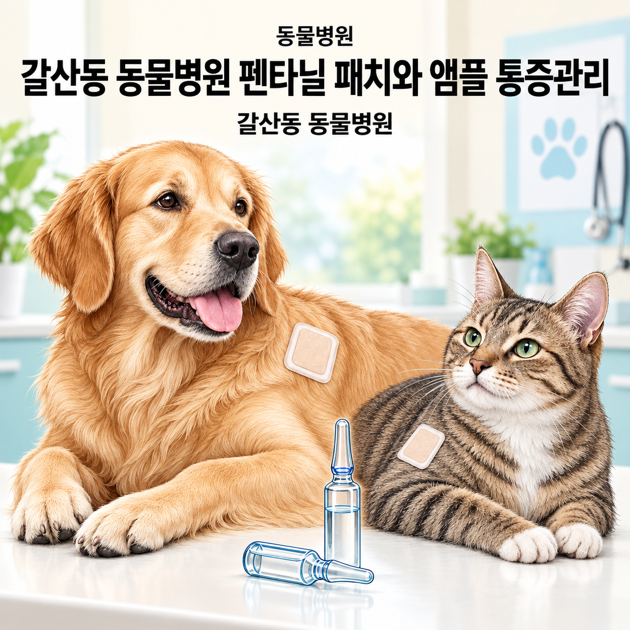 인천 갈산동 동물병원 펜타닐 패치와 앰플 통증관리 핵심 정보 이미지