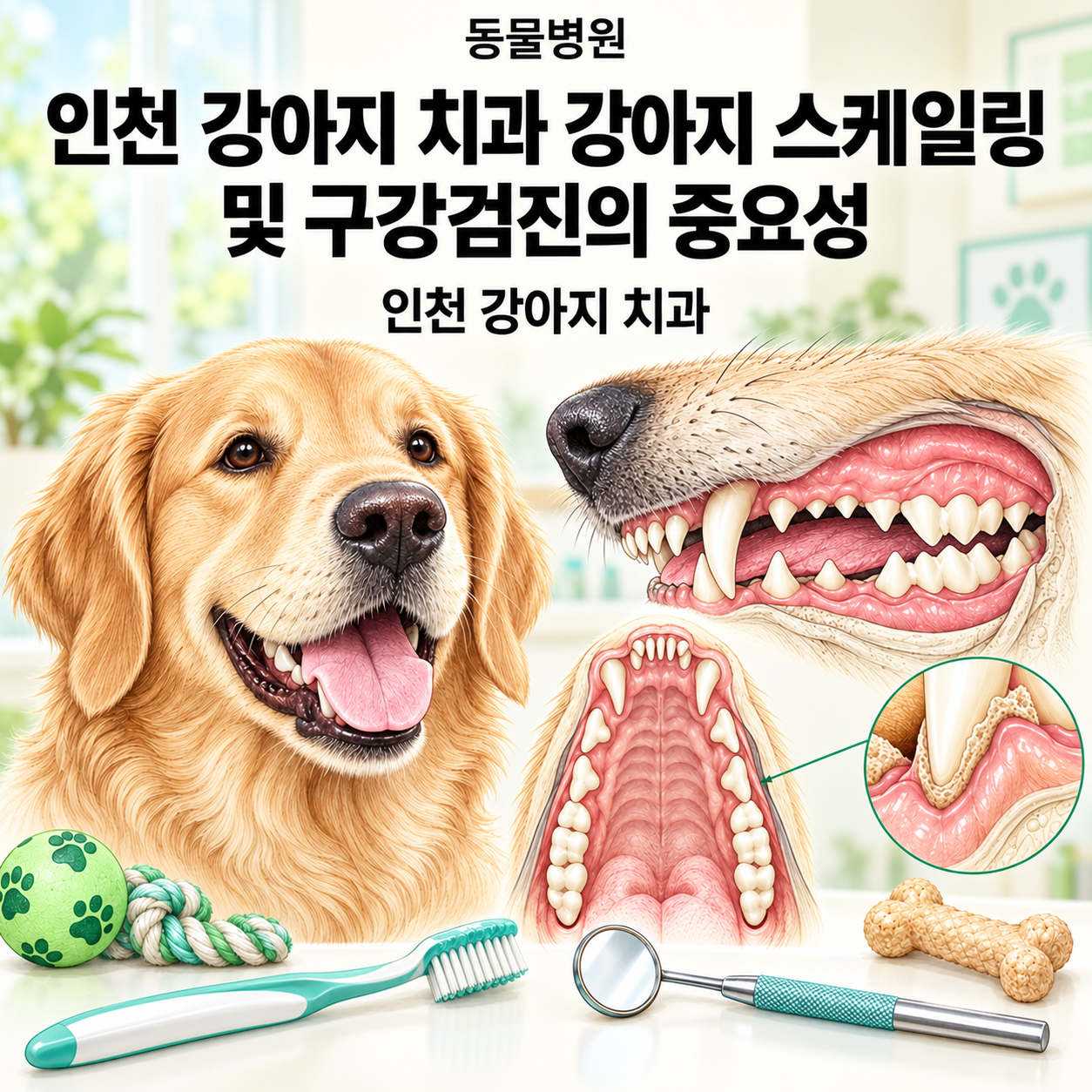 인천 강아지 치과 강아지 스케일링 및 구강검진의 중요성 핵심 정보 이미지