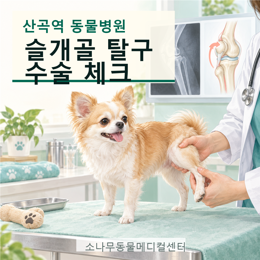 산곡역 동물병원 강아지 슬개골 탈구 수술 안내 썸네일